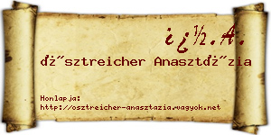 Ösztreicher Anasztázia névjegykártya